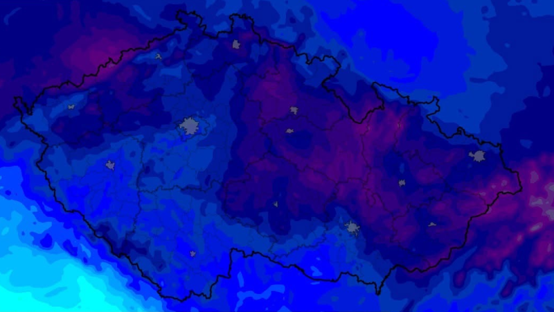 RADAR: Česko čeká arktická noc, teploty mohou padnout až k −20 °C. Kde bude nejmrazivěji?