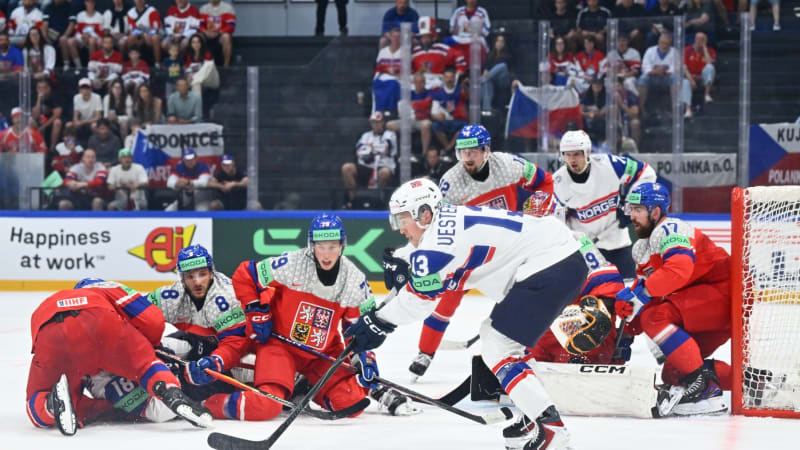 Debakl Čechů proti Norsku řídila posila z NHL. Národní tým nedokázal „hrabat“